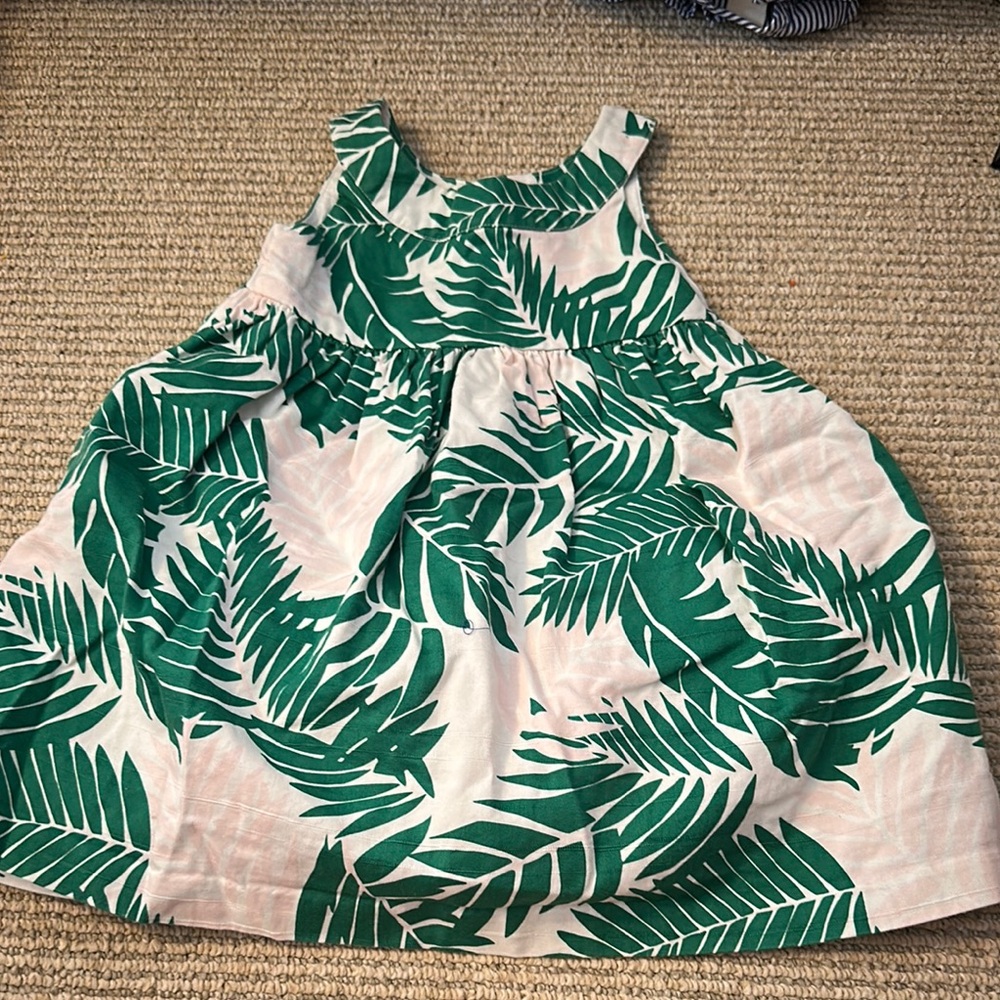 Janie & Jack Palm Print Kids Dress